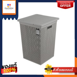 ตะกร้าผ้าเหลี่ยมสูงมีฝา DKW1110Square high cloth basket with lid DKW1110