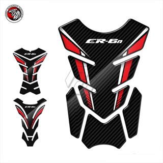 3D Carbon-look Motorcycle Tank Pad Protector Case for Kawasaki ER6N ER-6N All Year