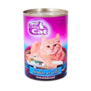 อาหารแมว Catty Cat Canned Food 6x400 G in Jelly อาหารแมวในเยลลี่ Sardine in Jelly ปลาซาร์ดีนในเยลลี่ (CF14)