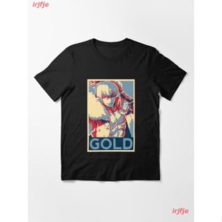 New Kintoki - GOLD Essential T-Shirt เสื้อยืดพิมพ์ลายการ์ตูนมังงะ ดผ้าเด้ง คอกลม cotton แฟชั่น discount Unisex