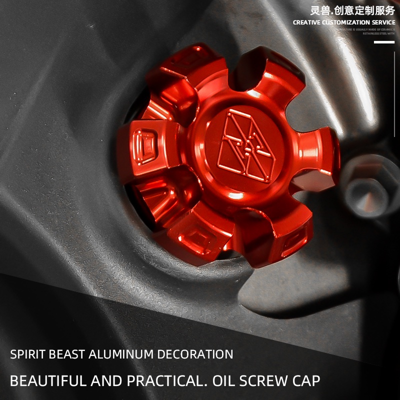 Spirit Beast Motorcycle Crankcase Cap Engine Oil Cap Screw Filler Cover