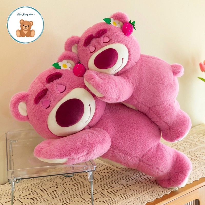 Lotso Huggin Bear Premium Strawberry Ears Teddy Bear - Mina Teddy Bear