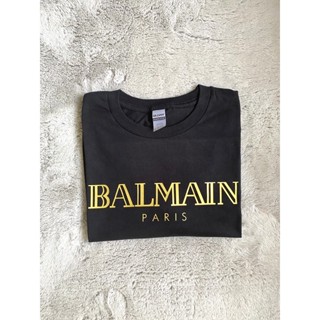 เสื้อยืดลําลอง พิมพ์ลายโลโก้ตัวอักษร Balma สไตล์คลาสสิก สําหรับผู้ชาย และผู้หญิง