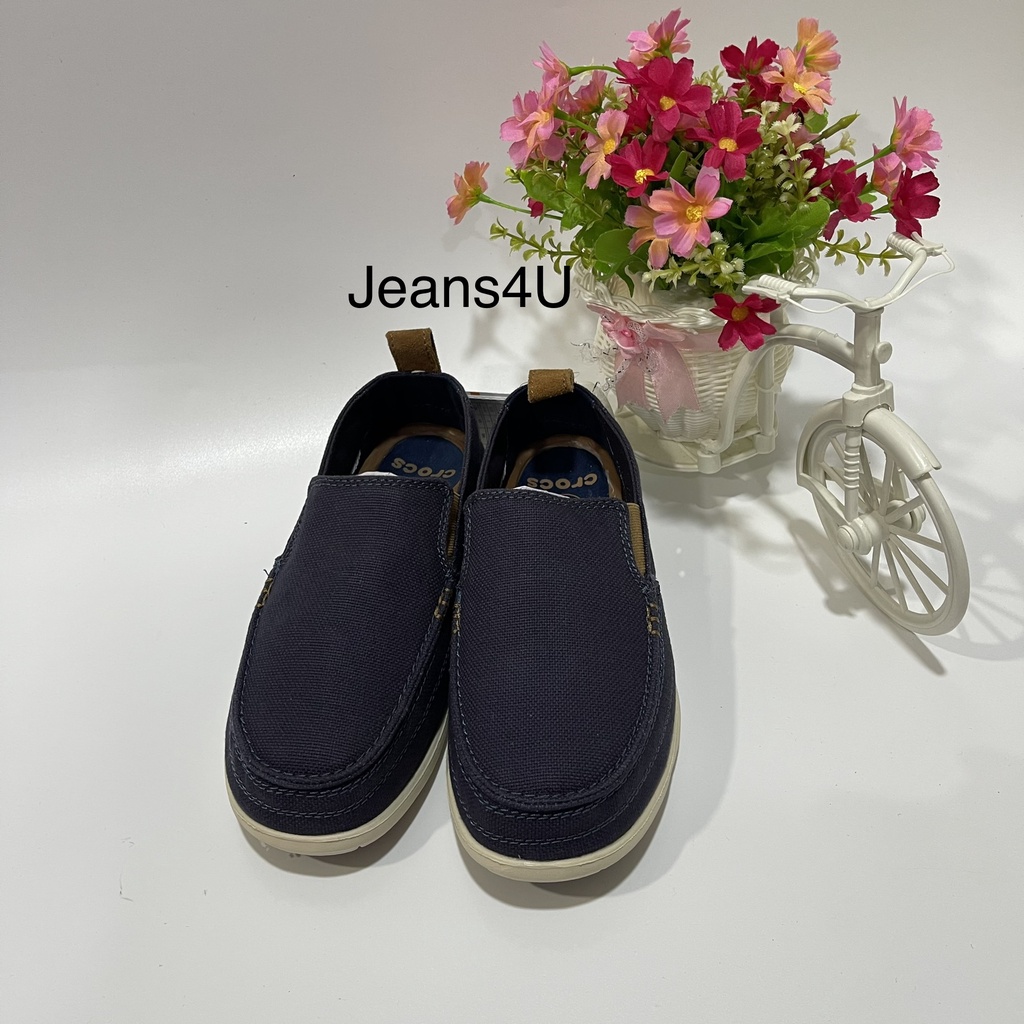 รองเท้าผ้าใบ ครอส ใหม่มี 4สี งาน Premiem เบาใส่สบาย 40----45 Crocs ผ้าใบ
