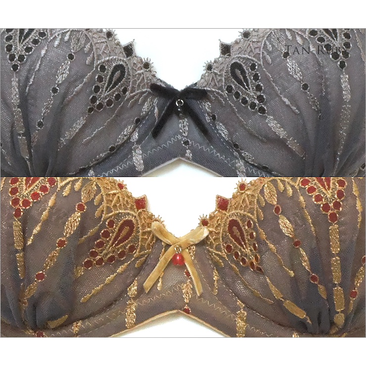 Annebra บราเสริมทรง ตะขอหลัง ทรง1/2เต้า มีโครง เสริมฟองน้ำ Extra Lift Foam Bra รุ่น AB1-545 สีเทา , สีน้ำตาล - รูปที่ 4