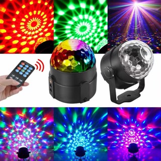 ไฟดิสโก้ Disco Light ไฟเทค ไฟปาร์ตี้ ตามจังหวะ LED Party Light พร้อมรีโมท การควบคุมเสียง Stage Light