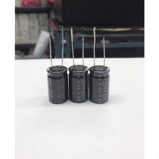 (แพ็ค6ตัว) Capacitor 470UF 63V ELNA125C คาปาซิเตอร์470UF630V ขนาด16x26mm สีดำ