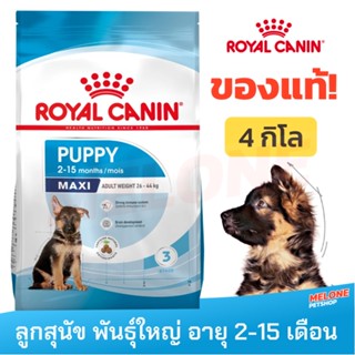 [หมดอายุ 04/2024] Royal Canin Maxi Puppy รอยัลคานิน ลูกสุนัข พันธุ์ใหญ่ อายุ 2-15 เดือน ขนาด 4 kg