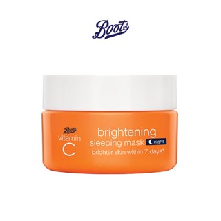 BOOTS VITAMIN C บู๊ทส์ วิตามิน ซี ไบรท์เทนนิ่ง สลีพปิ้ง มาส์ก มินิ 18 มล.
BOOTS VITAMIN C BRIGHTENING SLEEPING MASK MINI 18ML (RR)
