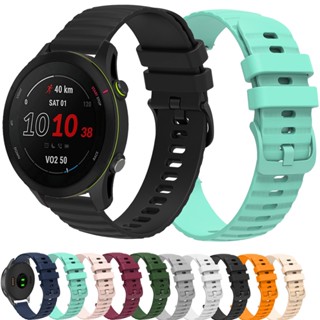 สายนาฬิกาข้อมือซิลิโคน 18 20 22 มม. สําหรับ Garmin Forerunner 255 255m 255s 245 245m Music 158 55 Venu sq 2s 2 Plus