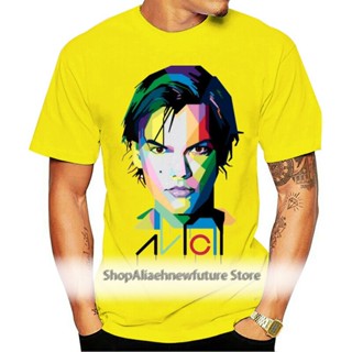 Tee เสื้อสาวอวบ - เสื้อยืดผ้าฝ้ายใหม่ Avicii Dj ที่มีสีสันขนาดผู้ชาย S-2Xl ฮาราจูกุตลกเสื้อยืดคอโอ