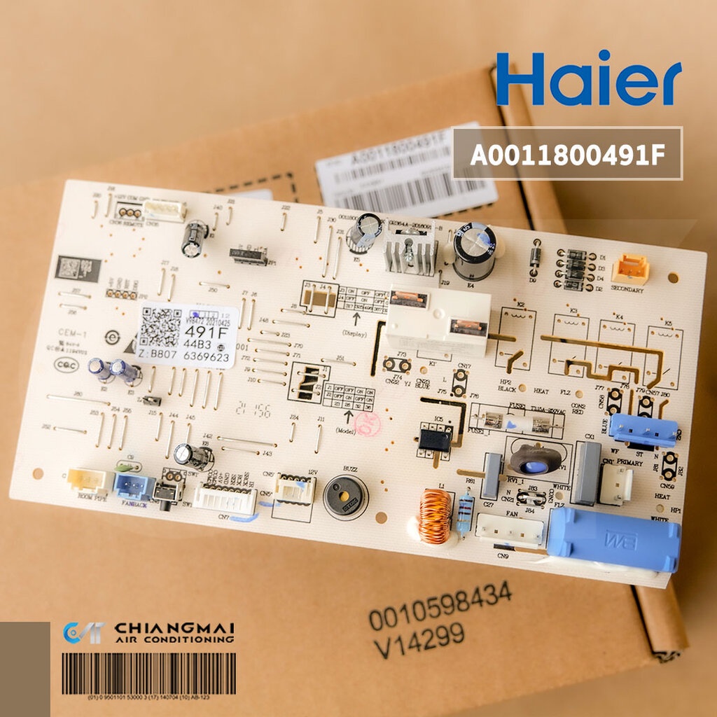 A0011800491F แผงวงจรแอร์ Haier แผงบอร์ดแอร์ไฮเออร์ บอร์ดคอยล์เย็น HSU-10CTC03TF, HSU-13CTC03TF (เช็ครุ่นกับทางร้านก่อ...