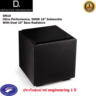 Definitive Technology Descend DN10 Ultra-Performance, 500W 10” Subwoofer With Dual 10” Bass Radiators