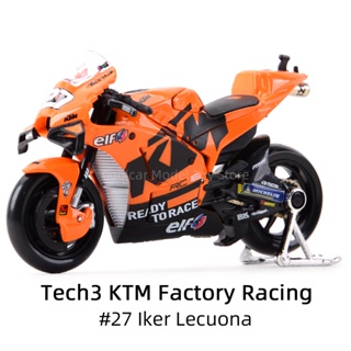 Maisto 1:18 2021 GP Racing Tech3 KTM โมเดลรถแข่งโรงงาน ของเล่นสําหรับเด็ก