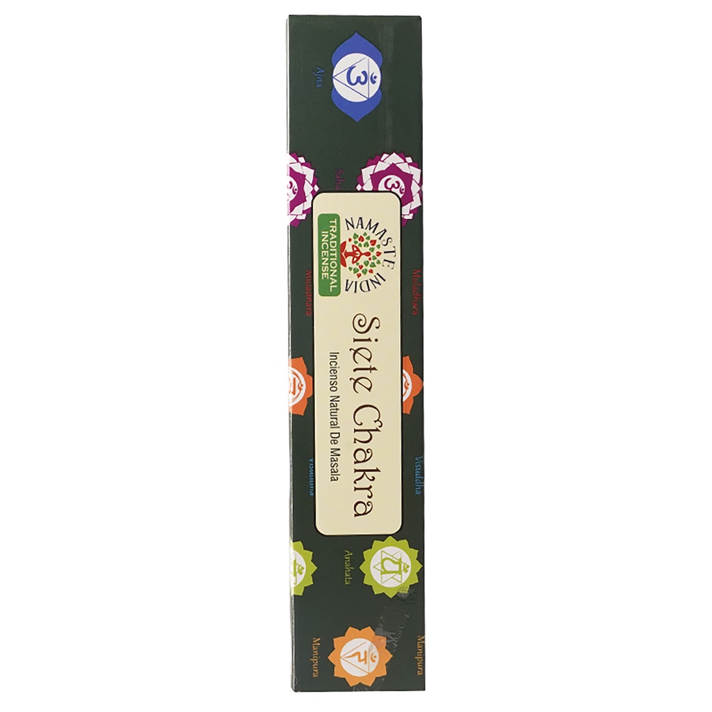 Natural Efe | Indian incense sticks - NAMASTE 7 Chakra | ธูปหอม จักระทั้งเจ็ด 15g