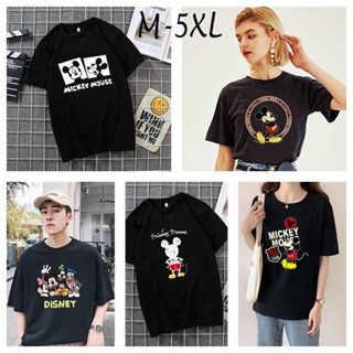 **พร้อมส่ง** เสื้อยืดแขนสั้น พิมพ์ลายการ์ตูนมิกกี้เมาส์น่ารัก ขนาดใหญ่ โอเวอร์ไซซ์ แฟชั่นสําหรับผู้ชาย และผู้หญิง