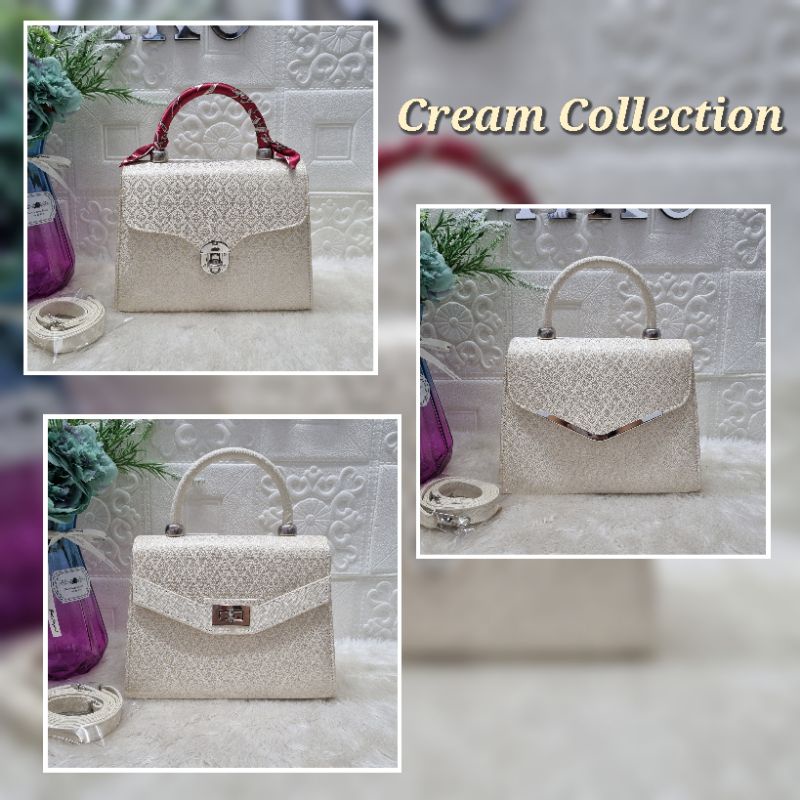 Cream Color Collection สีครีม กระเป๋าผ้าไทยโทน สีครีม - mikoshop - ThaiPick