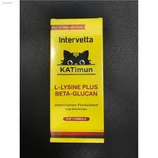 KATImun แคทติมูน L-Lysine Plus Beta-glucan ไลซีน เสริมภูมิแมว วิตามินสำหรับแมว 30 เม็ด