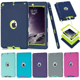 Shockproof Case for Apple iPad Air (2013) A1474/A1475/A1476 Amor Heavy Duty Rubber Plastic Hybrid Case for iPad Protecti