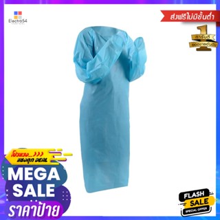 ชุดกาวน์พลาสติกYAMADA รุ่น BC-110 สีฟ้าDISPOSABLE CPE ISOLATION GOWN YAMADA BC-110 LIGHT BLUE