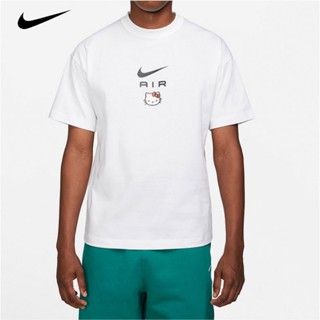 Nike เสื้อยืดลําลอง แขนสั้น คอกลม พิมพ์ลาย Hello Kitty สําหรับผู้ชาย ผู้หญิง เหมาะกับการเล่นกีฬา DR6075 2022