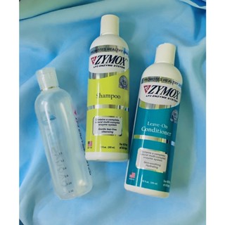 Zymox Shampoo แชมพู ลดอาการคัน กำจัดเชื้อแบคทีเรีย เชื้อรา และ ยีสต์ &amp; Zymox Conditioner บำรุงผิว กำจัดแบคทีเรีย เชื้อรา