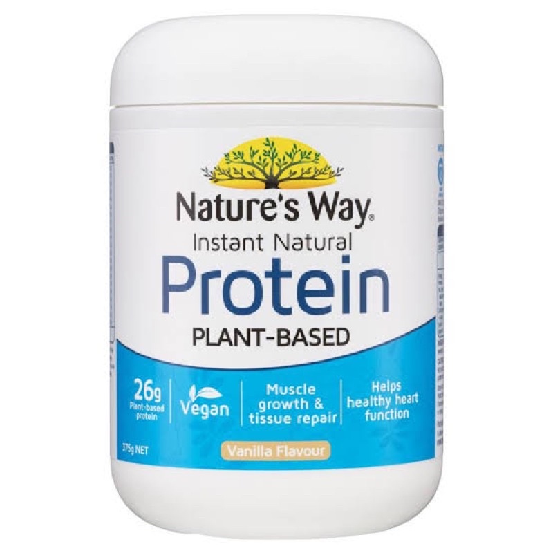 โปรตีนNature’s way PLANT-BASED 375gVanilla flavourของแท้จากออสเตรเลีย🇦🇺
