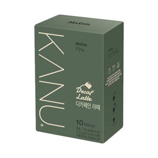 [ของแท้] 카누디카페인라떼 Maxim Kanu Decaf Latte (ลาเต้ดีแคฟ 10 ซอง) 135g