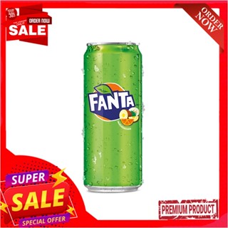 แฟนต้ากระป๋อง น้ำเขียว 325มล.FANTA CREAM-SODA 325ML.