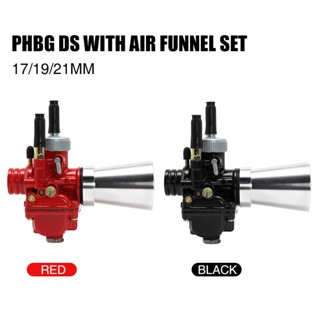 MOTOPARTS SHOP PHBG 17/19/21mm Motorcycle Carburetor with Air Filter Set