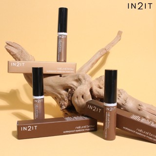 IN2IT Natural Brow Waterproof Eyebrow Mascara 6g. อินทูอิท มาสคาร่าปัดคิ้ว สูตรกันน้ำ