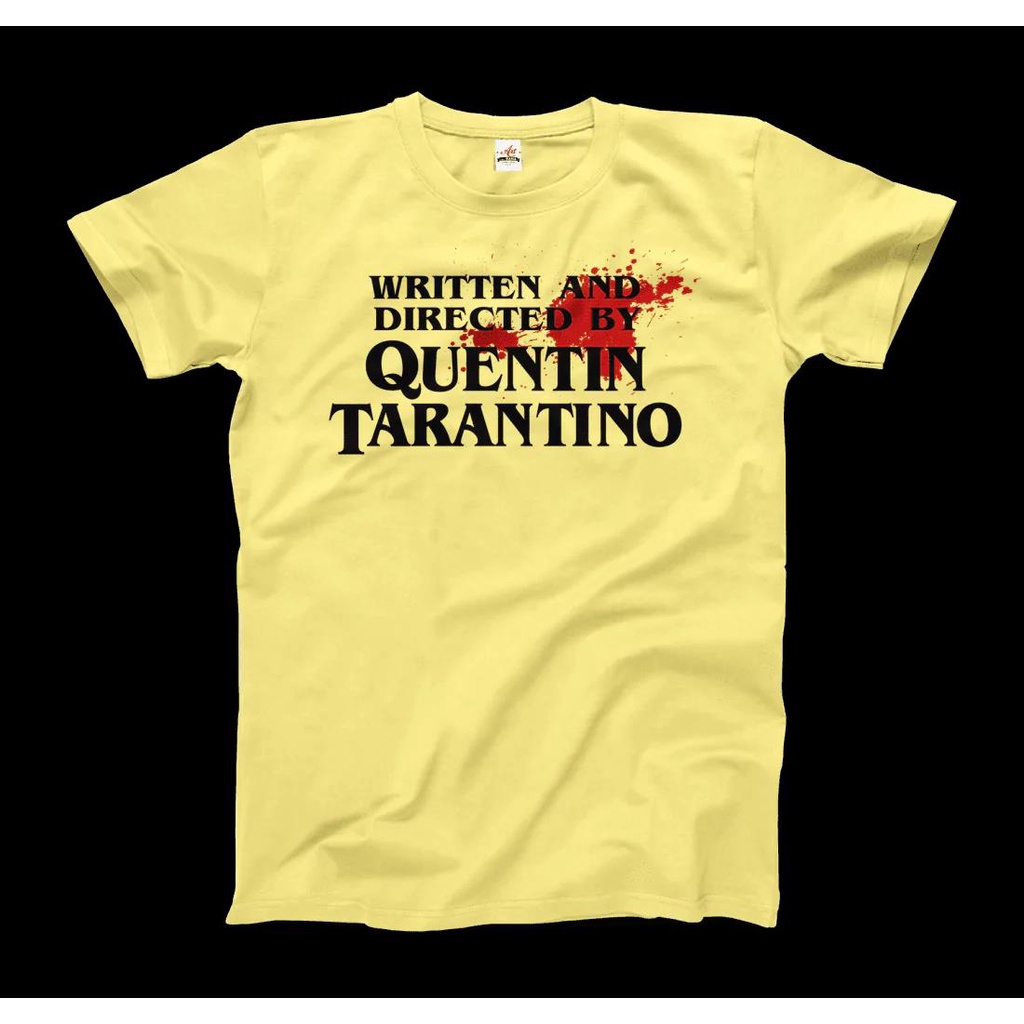【S-5XL】เสื้อยืด ผ้าฝ้าย พิมพ์ลาย Written and Directed By Quentin Tarantino สไตล์คลาสสิก สําหรับผู้ชา