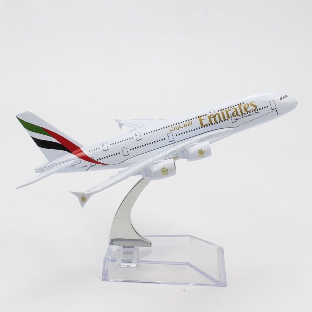 ✱☇☸16cm A-380 Diecast Model Airbus380 Emirates Airlines Aeroplane Aircraft Plane