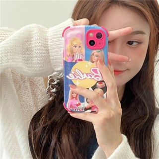 เคสนิ่ม กันกระแทก ลายการ์ตูนบาร์บี้ สําหรับ iPhone 11 12 13 14 Plus PRO MAX