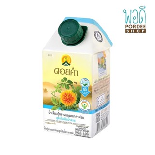 น้ำเจียวกู้หลานและดอกคำฝอย สูตรไม่เติมน้ำตาล JIAOGULAN AND SAFFLOWER DRINK NO SUGAR ADDED FORMULA ดอยคำ 500 มล.