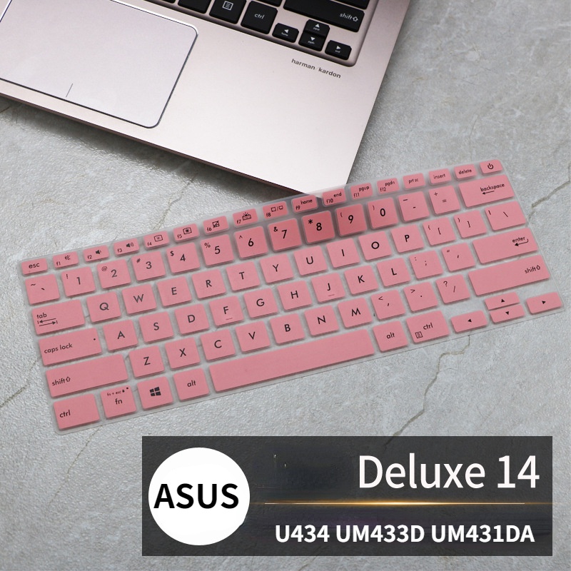 แป้นพิมพ์สําหรับ ASUS ZenBook 14 U434 UM433D UM431DA UM462DA ซิลิโคนกันน้ําและกันฝุ่นคีย์บอร์ดป้องกั