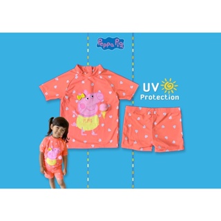 ✅ [4-5Y] M&amp;CO Peppa Pig Swim Set 2 Pc UV Protection ชุดว่ายน้ำ เปปป้า พิก 2 ชิ้น ป้องกันแสงแดด