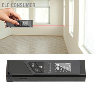 Ele เครื่องวัดระยะทางเลเซอร์ พร้อมแบ็คไลท์ Lcd ความแม่นยําสูง 131 ฟุต M Ft In Switching Units Usb ชาร์จเร็ว สําหรับผู้บริโภค