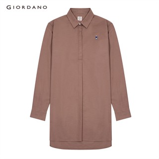 GIORDANO เสื้อเชิ้ตผู้หญิง Womens Tunic Shirt 05340043