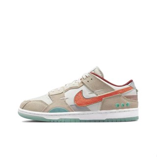 【พร้อมส่ง ของแท้ 100%】Nike Dunk Scrap “Shapeless，Formless，Limitless”ผ้าใบ รองเท้าวิ่ง