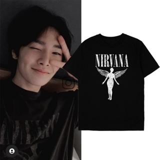 เสื้อยืด เสื้อโอเวอร์ไซ เสื้อยืดแขนสั้น Straykids I. Nirvana DTF พิมพ์เทวดา :yd เสื้อยืดแฟชั่น Tee