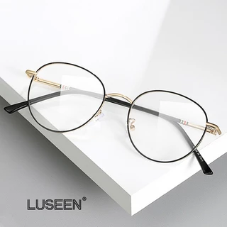 LUSEEN แว่นตา 2 in 1 แว่นตาโฟโตโครมิก ป้องกันรังสี สําหรับผู้หญิง เปลี่ยนเลนส์ได้ กรอบเเว่น ผู้ชาย ผู้หญิง กรอบแว่นตา AG2223