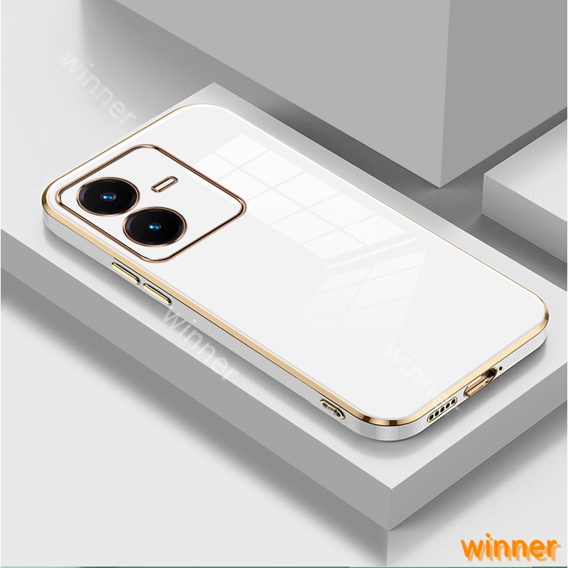 เคส VIVO Y22 Y22S Y35 Y16 Y21 Y21S Y33T Y33S T1X Y20 Y20S Y12S Y12A โทรศัพท์มือถือแบบนิ่ม กันกระแทก สีพื้น สีมาการอง 1ZB สําหรับ - รูปที่ 7