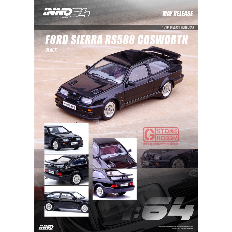 INNO MODELS INNO64 1/64 FORD SIERRA RS500 COSWORTH สีดํา