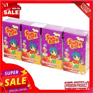 ทิปโก้ซุปเปอร์คิดน้ำองุ่นแดง100%110มลx4TIPCO SUPERKID RED GRAPE JUICE100% 110MLX4