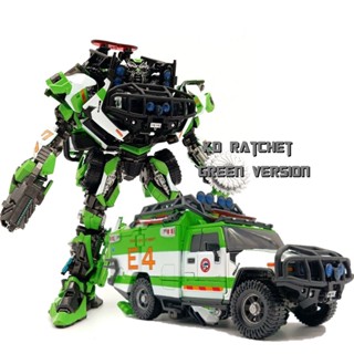 ของเล่นฟิกเกอร์หุ่นยนต์ Transformation Masterpiece JH01 JH-01 Green Ratchet KO MPM11 Movie Series MPM-11