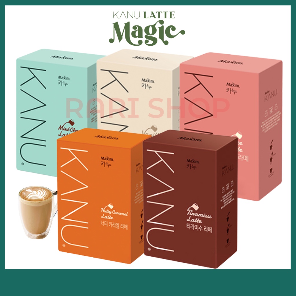 [Maxim] Kanu Latte (5 Series) 4T.8T.24T วานิลลา เทรามิสึ โดลซ มิ้นท์ choco น็อตตี้ คาราเมล
