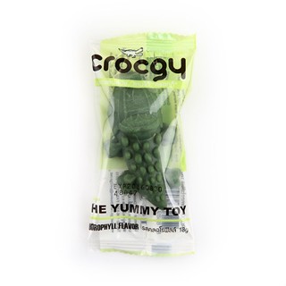 CROCGY คร๊อคกี้ ขนมขัดฟันสำหรับสุนัข รูปจระเข้ รสคลอโรฟิลล์ 18 กรัม