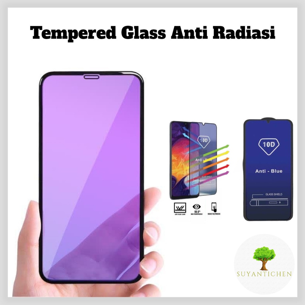 LAYAR กระจกนิรภัยป้องกันรังสี Samsung Galaxy A9 Star A9 Star Pro J3 J5 J3 2016 Anti Scratch Blue Ray