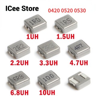 ตัวเหนี่ยวนํา SMD 0420 0520 0530 1UH 1.5UH 2.2UH 3.3UH 4.7UH 6.8UH 10UH 15UH 50 ชิ้น